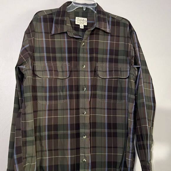 Cabela’s plaid long sleeve button-down shirt, size large - Picture 3 of 8
